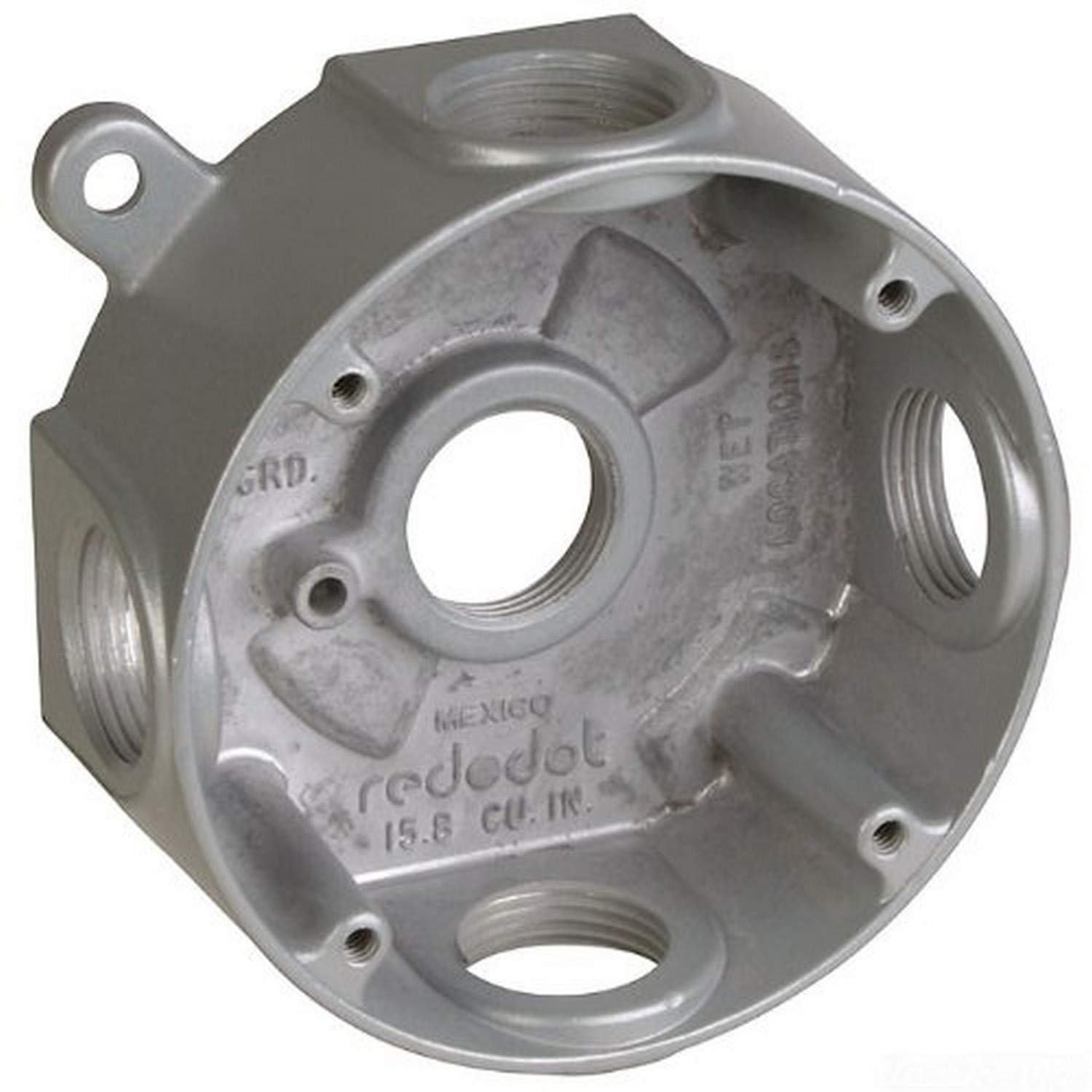 【OUTLET】SOLID ショートボード グレー Red Dot S-48 Device Outlet Box, Weatherproof, Round, 5 Hub, 4 Plug